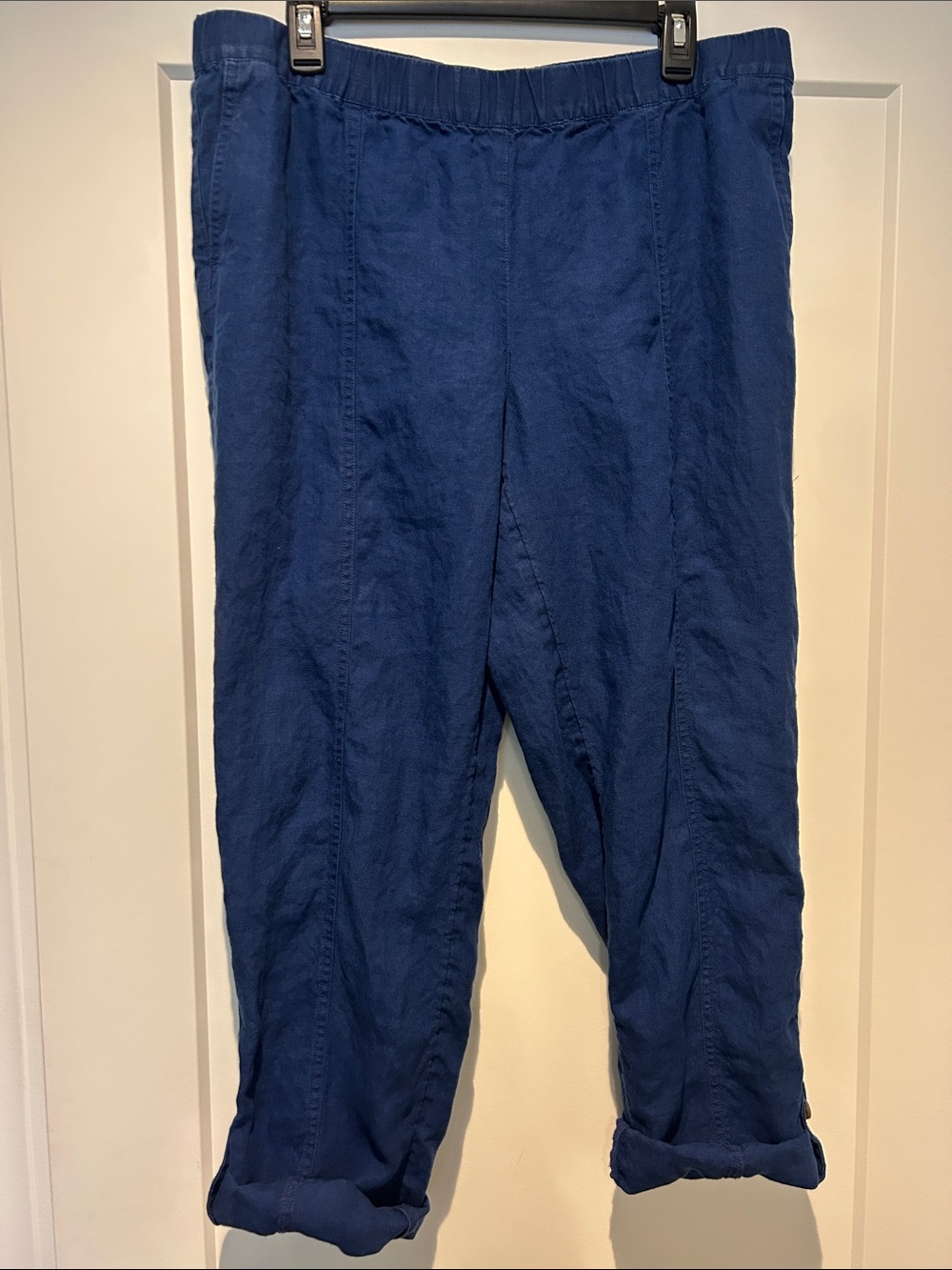 J. Jill Love Linen Cropped Linen Elastic-Waist Pants